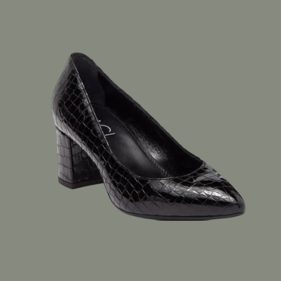 Agl Shoes - AGL alligator print pointed toe heels